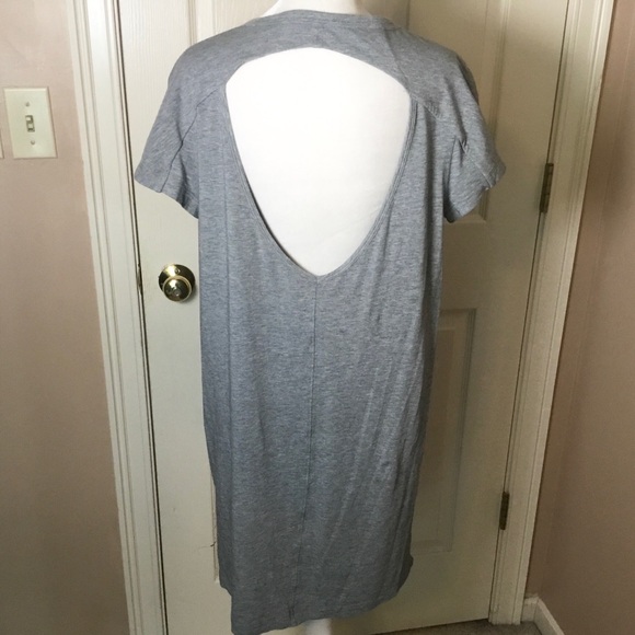 Lululemon Day Tripper Heathered Gray Open Back Casual Dress - 6 - Picture 5 of 9
